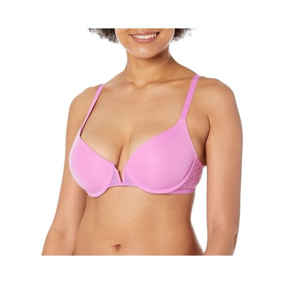 NWT Wolford Straight Laced Demi Cup Bra 75D 34D Orchid - Picture 2 of 15